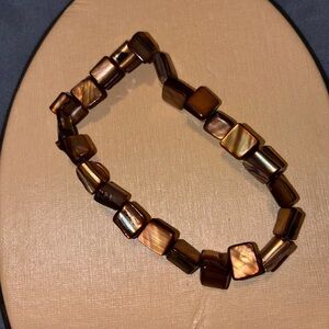 Elegant Brown Beaded Bracelet